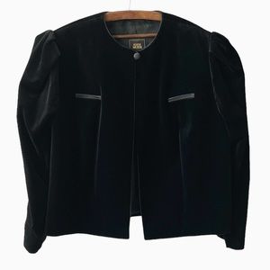 Edith Moser Austrian Black Velvet Jacket | 48/XL